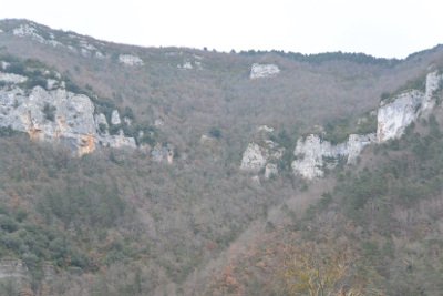 Figure 2 : Ravin où fut retrouvée Cazals, décembre 2015
