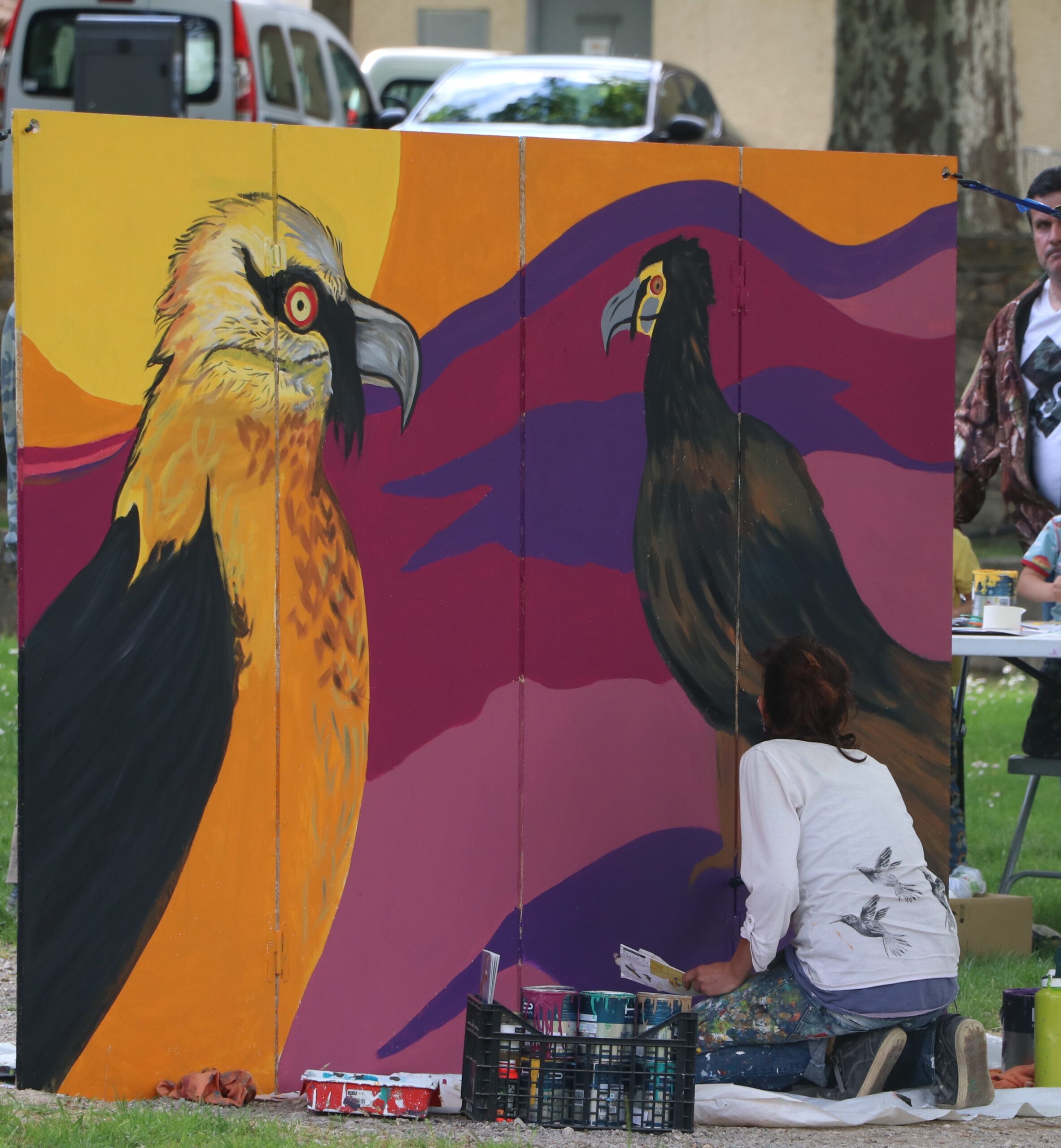 Fresque participative en cours de finalisation